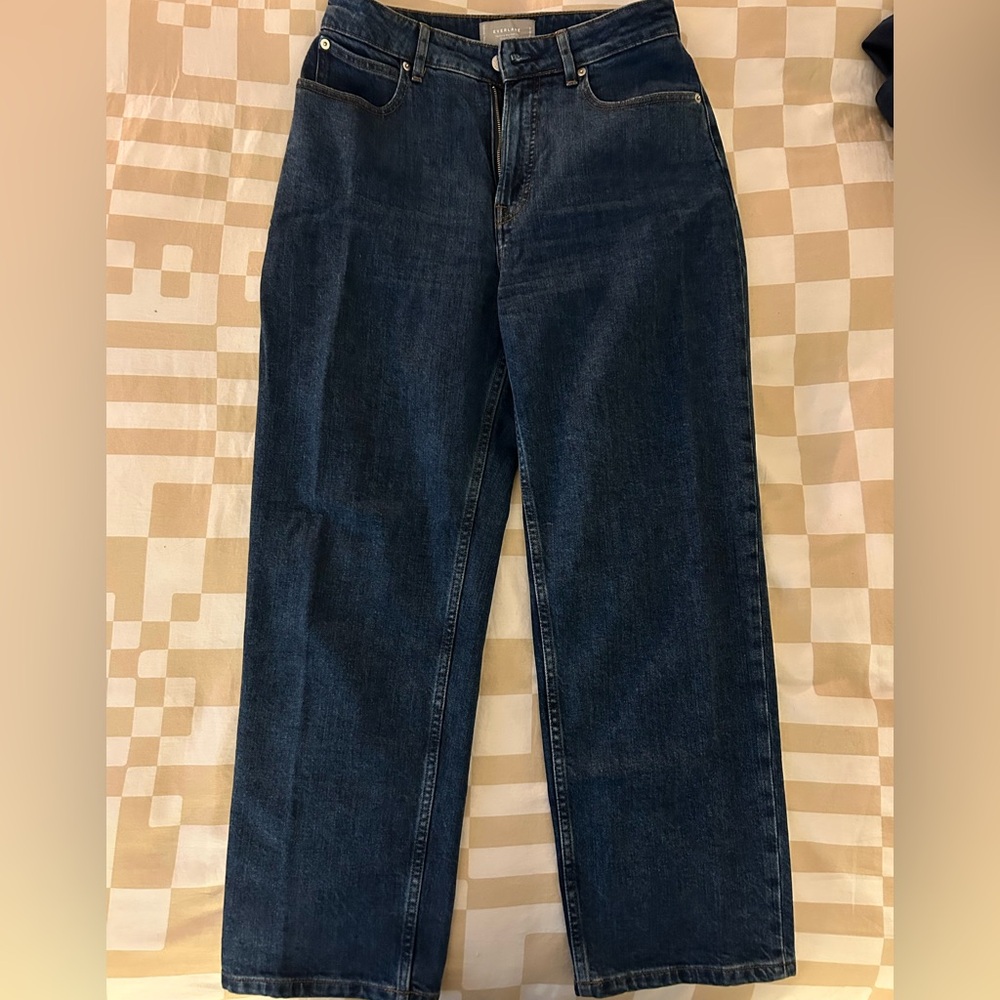 Everlane Women’s Dark Blue Straight Jeans